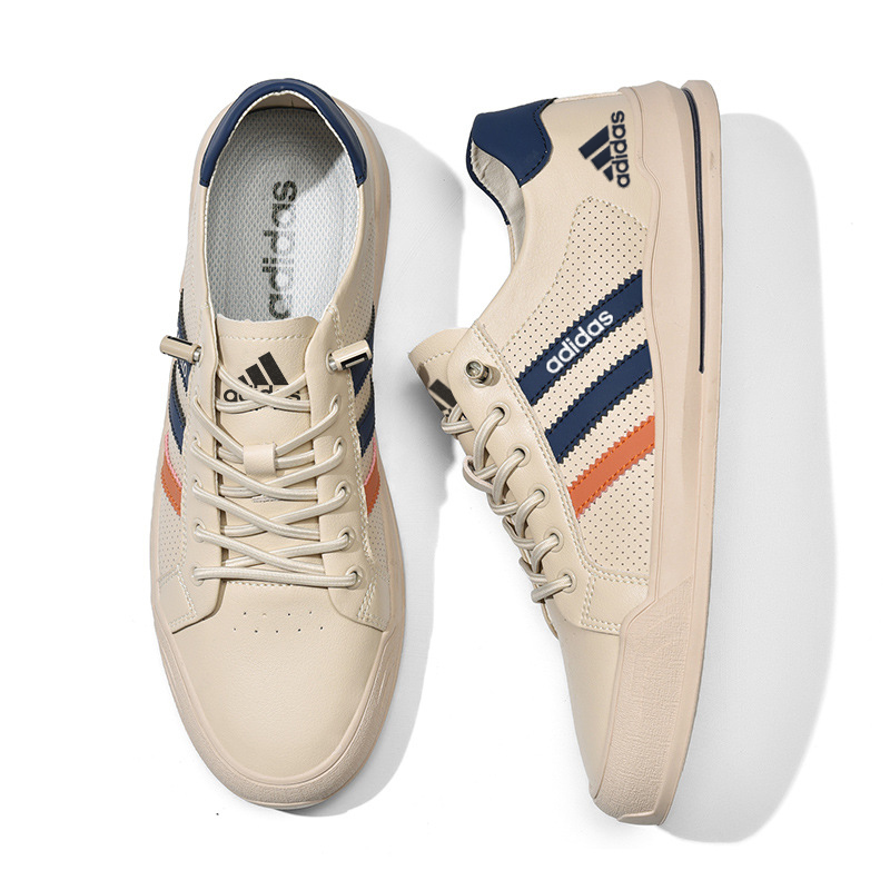 Breathable and comfortable casual white sneakers for summer