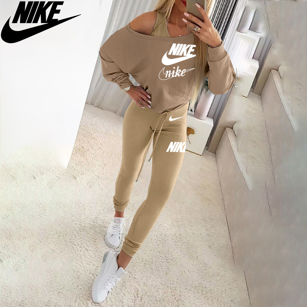 Nike 2025 Wiosna Cienki Bawełniany Modny Sportowy Kombinezon