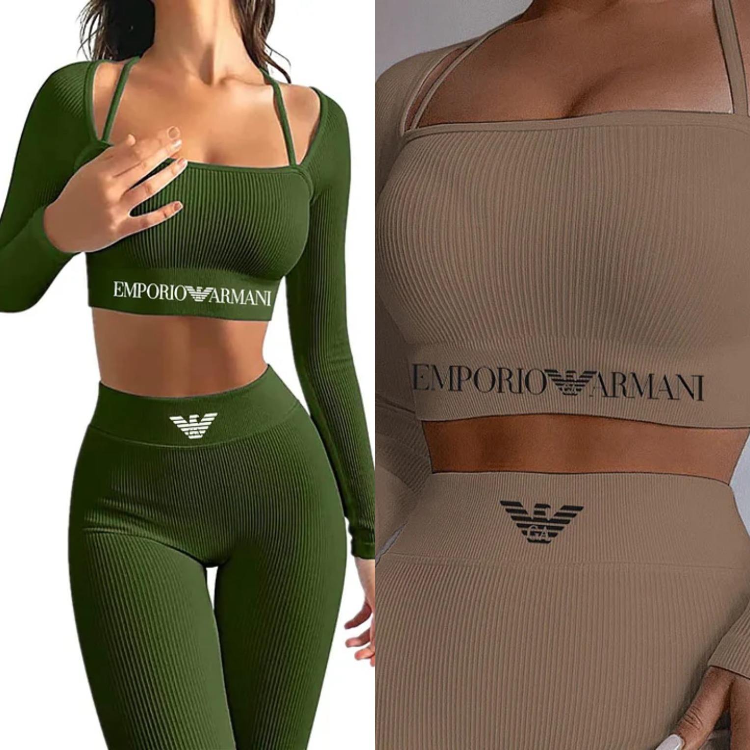 Armani nowa damska dzianinowa odzież sportowa