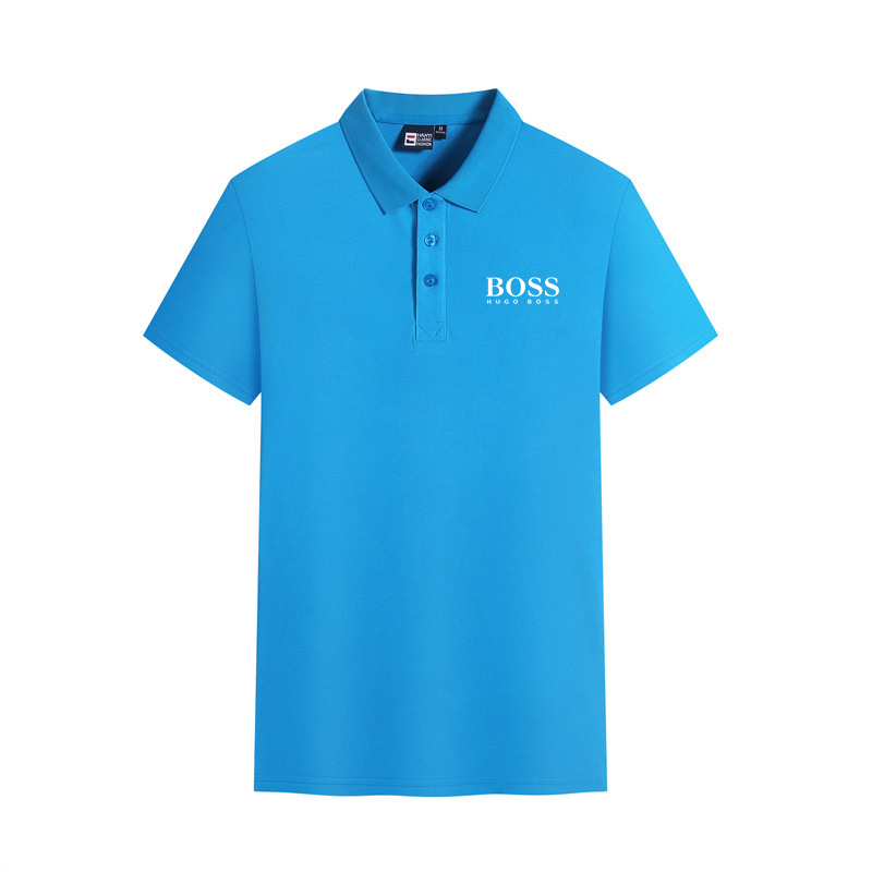 Summer casual healthy breathable short-sleeved polo shirt