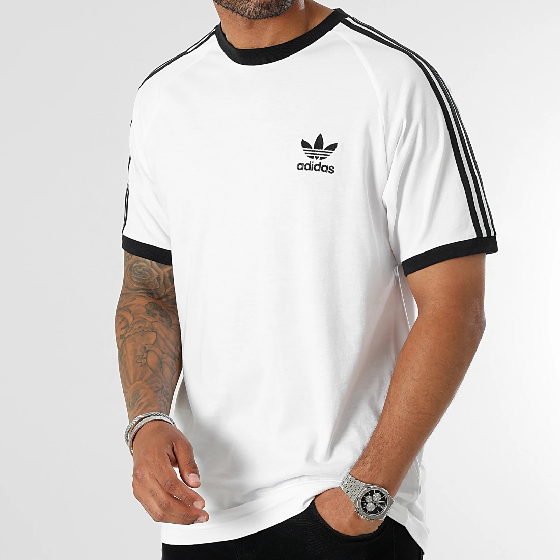 Adidas Originals Tee Shirt A Bandes 3 Stripes