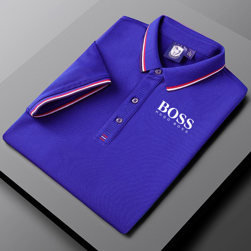 Men's high-end striped cotton T-shirt