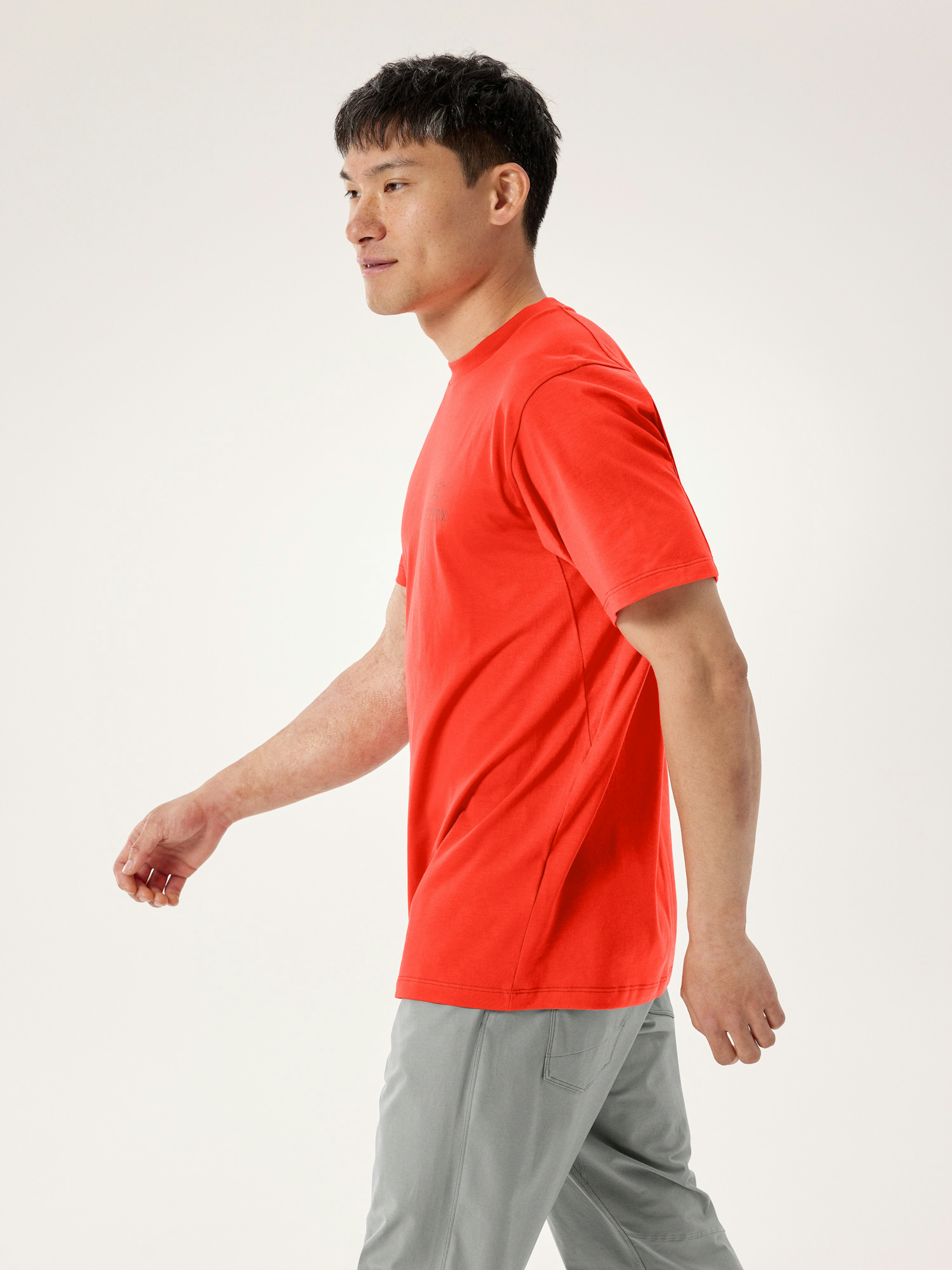 Kragg SL Cotton Bird Word Shirt SS Men's