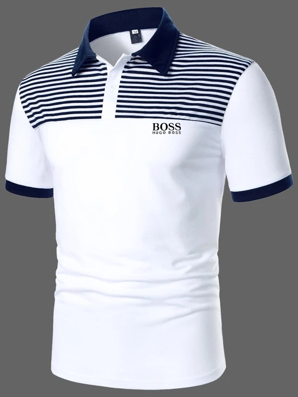 Men's Casual Short Sleeve Lapel POLO Shirt