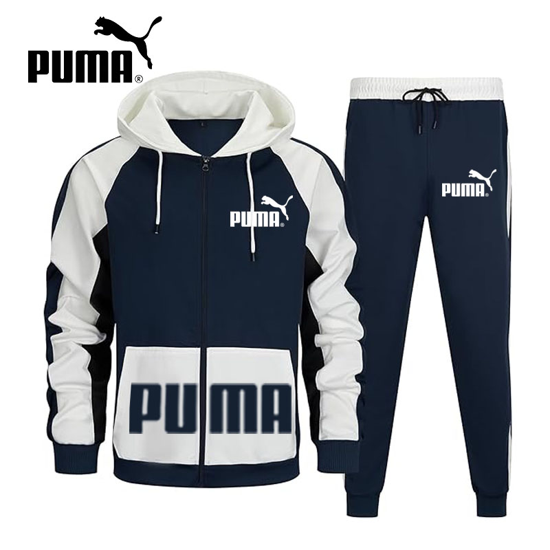 Nowe bluzy z kapturem i spodnie PUMA na jesień 2025 są wygodne i ciepłe.