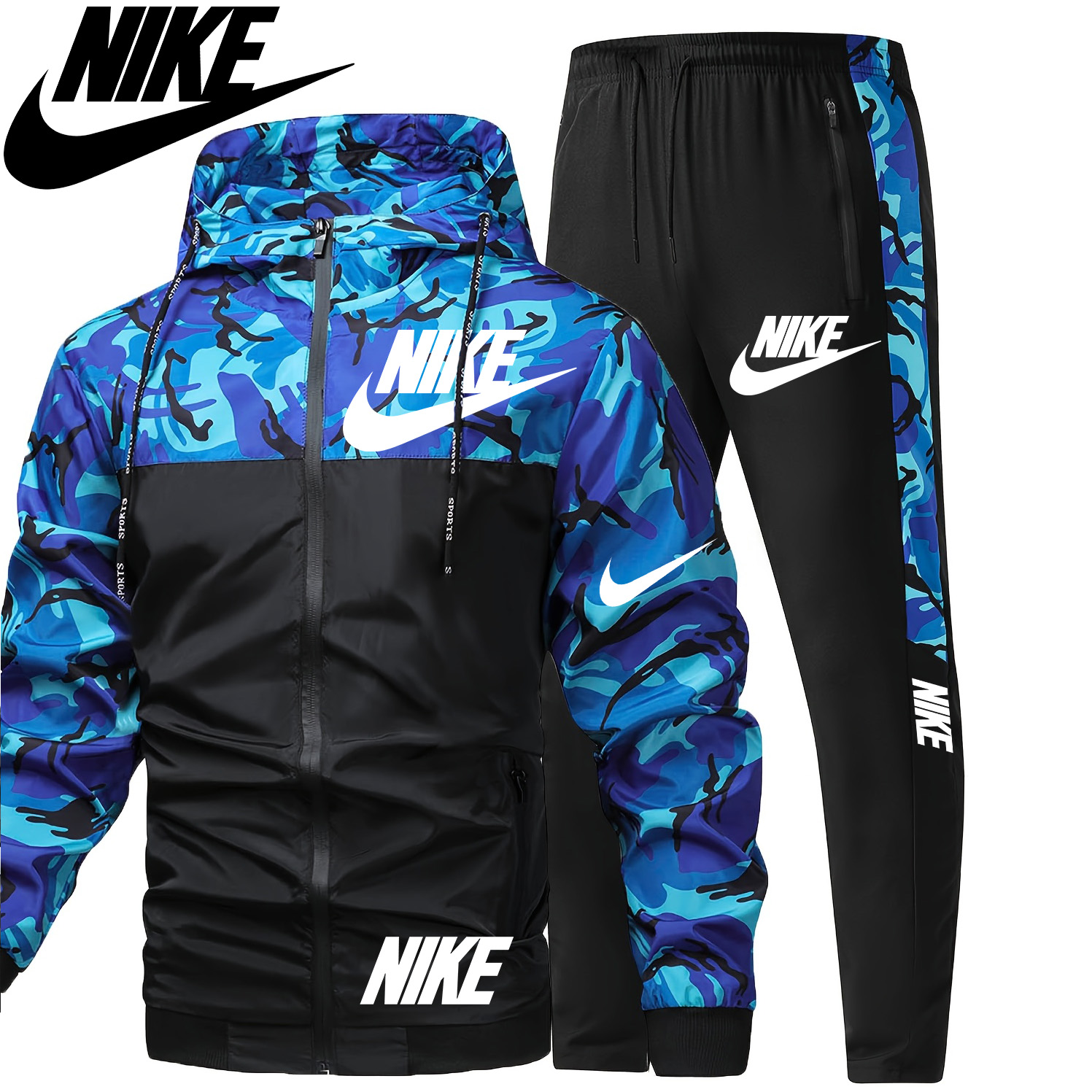 NIKE 2025 jesień nowy lekki, przewiewny dwuczęściowy T-shirt i spodnie