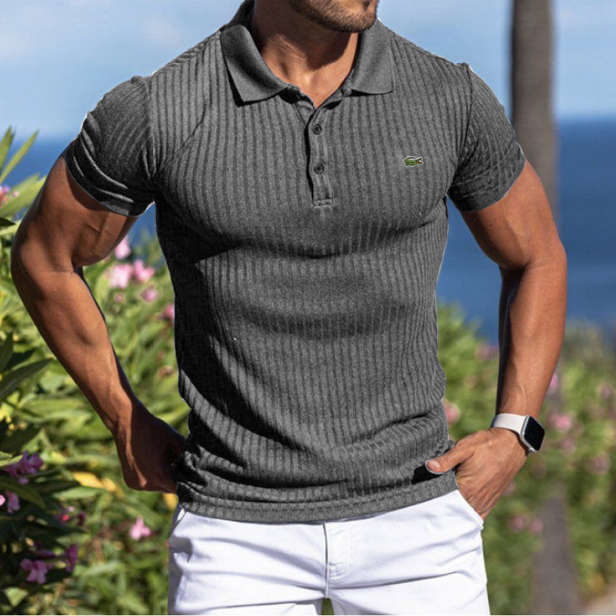 Summer short sleeves with high elastic vertical band 01