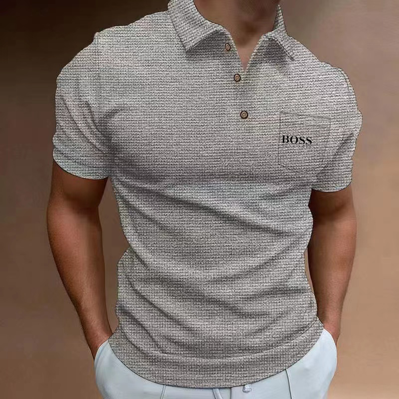 Men's Hot Sale Cotton Casual Short Sleeve Polo Shirt