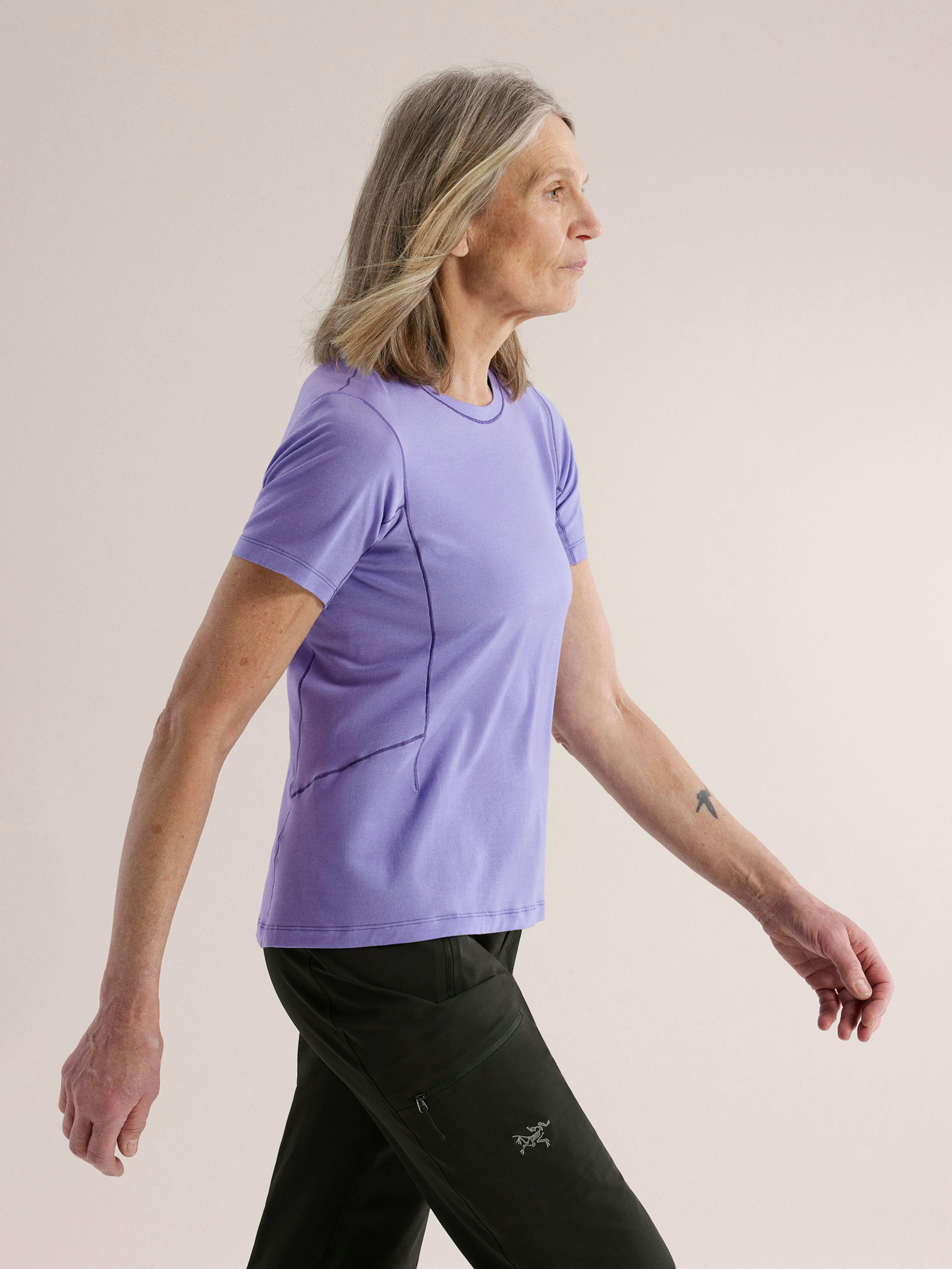 Lana Merino Wool Crew Shirt SS Women's