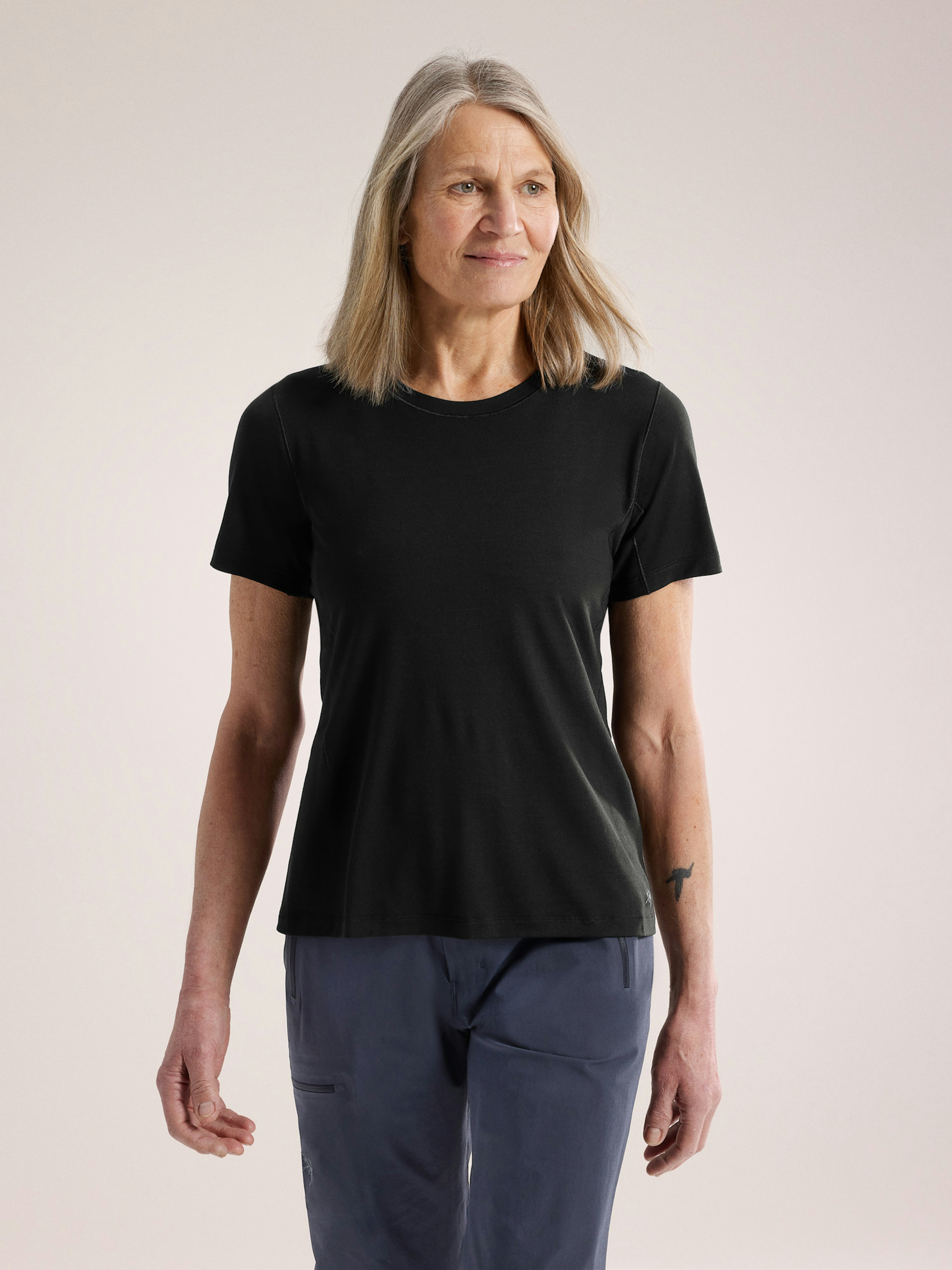Lana Merino Wool Crew Shirt SS Women's
