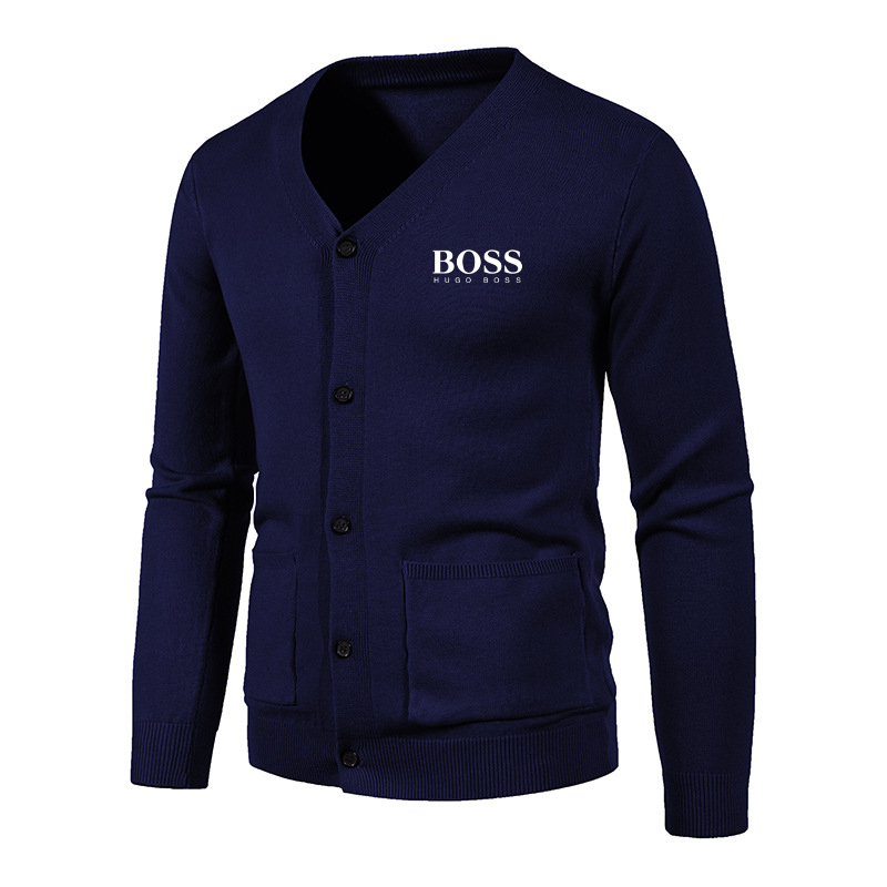 Men's V Neck Slim Fashion Sweater