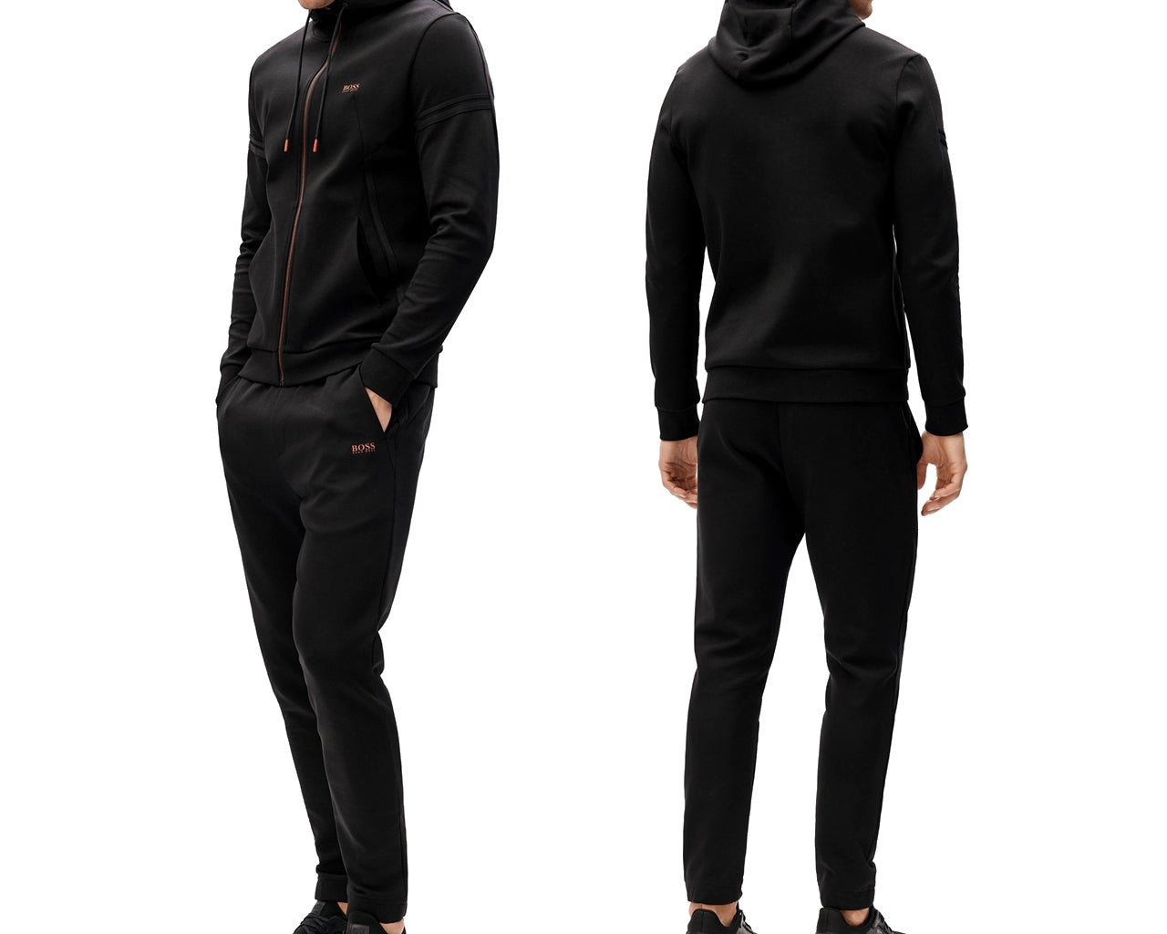 50457044 001 Hooded Tracksuit Set Black
