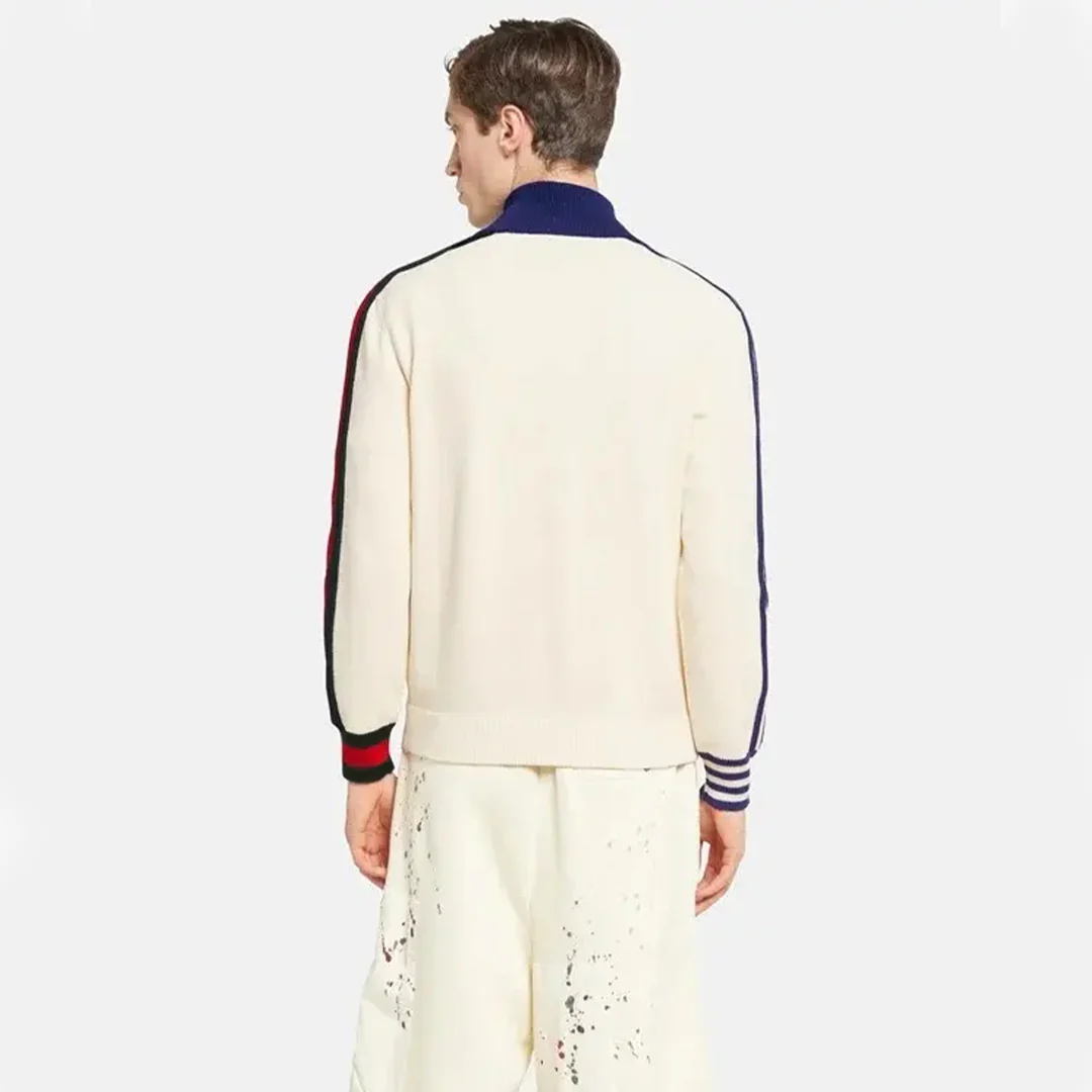 adidas x Gucci viscose zip-up jacket oversized