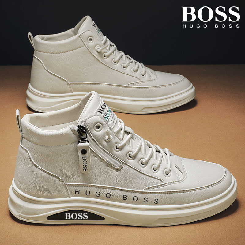 Men's leather sports shoes