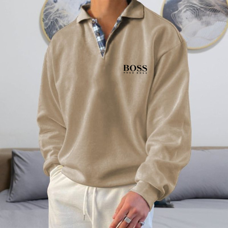 Men's Autumn Winter V-Neck Sweatshirt