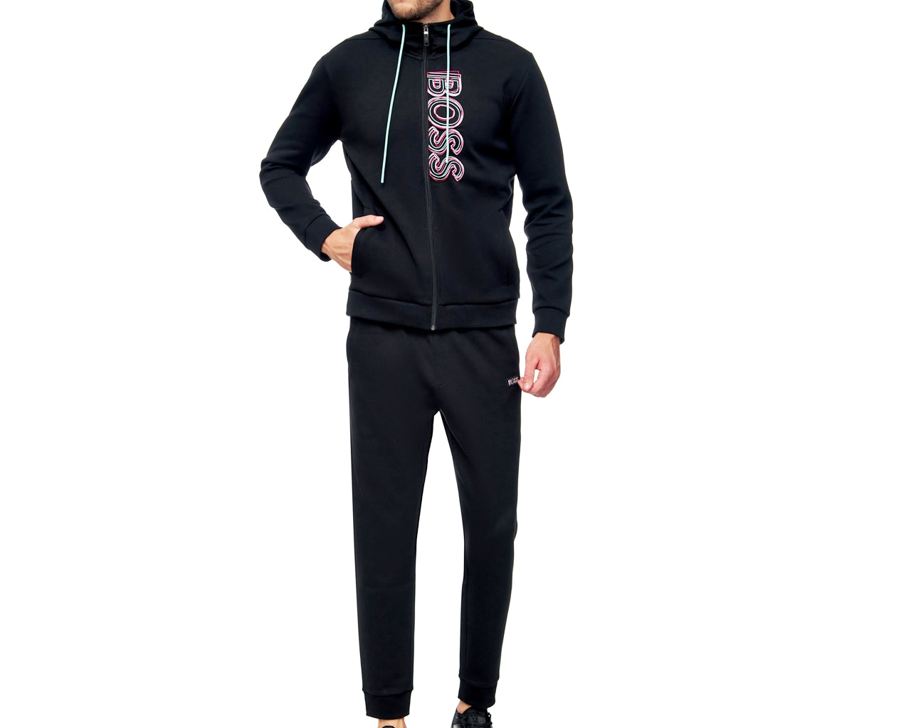 50471880 Saggy 1 Hadiko 1 Hooded Tracksuit Black