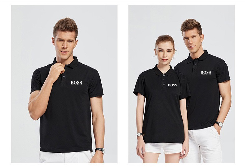 Summer casual healthy breathable short-sleeved polo shirt