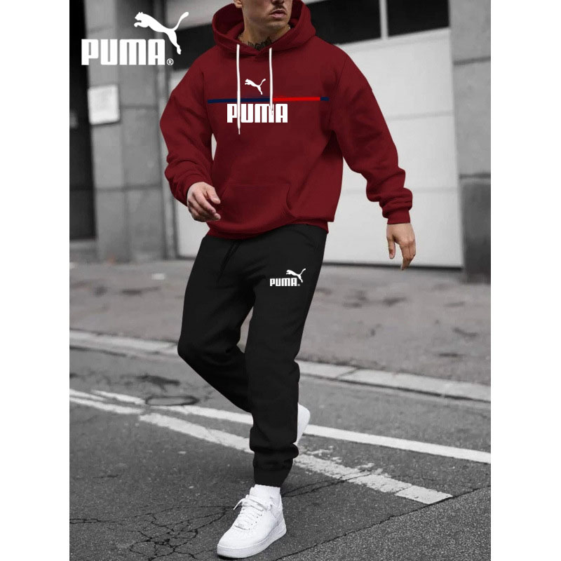 PUMA2025 nowa kurtka zimowa + spodnie bawełniane, wygodne i ciepłe