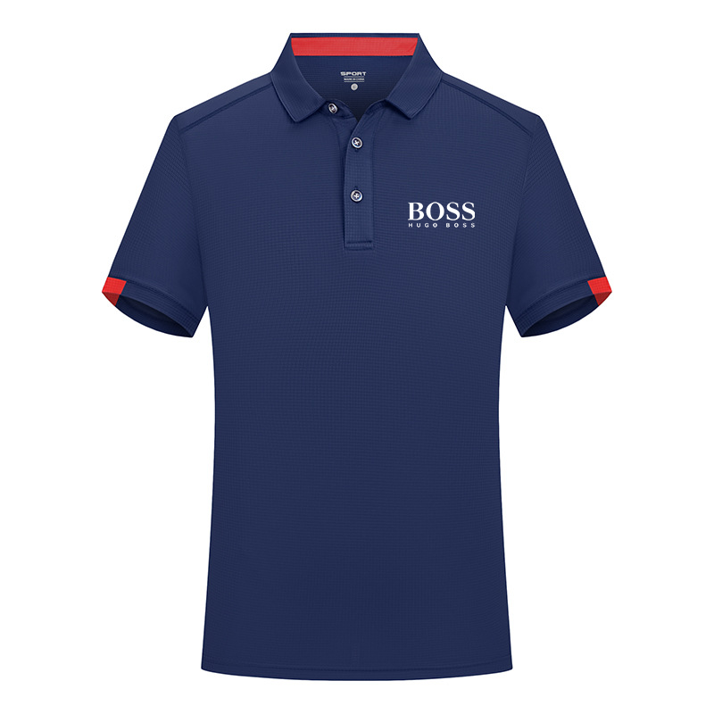 Men's summer sports short-sleeved quick-drying cool breathable polo shirt