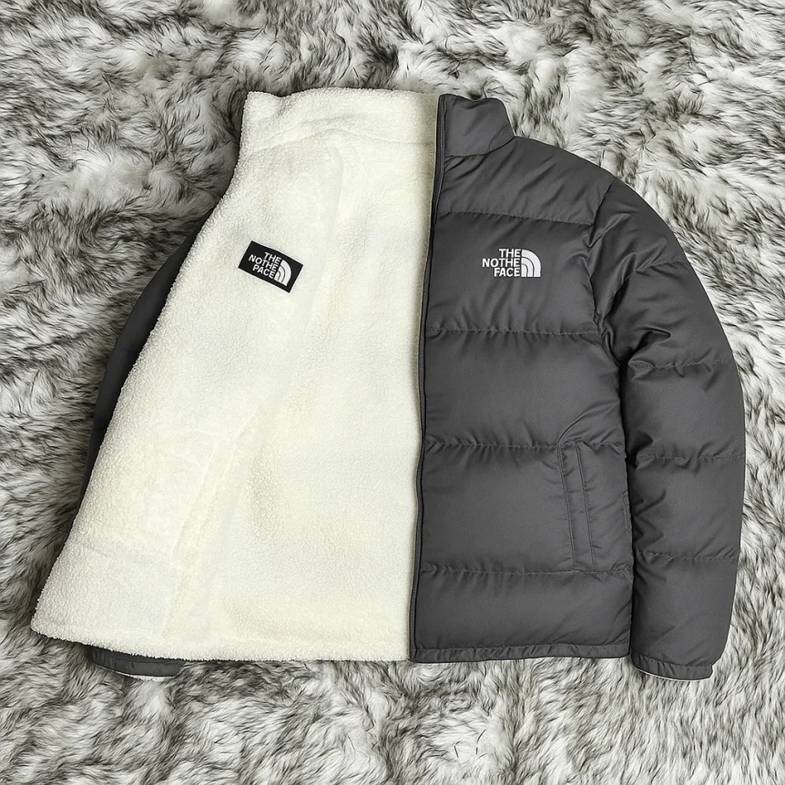 Reversible Puffer Jacket - Two Face