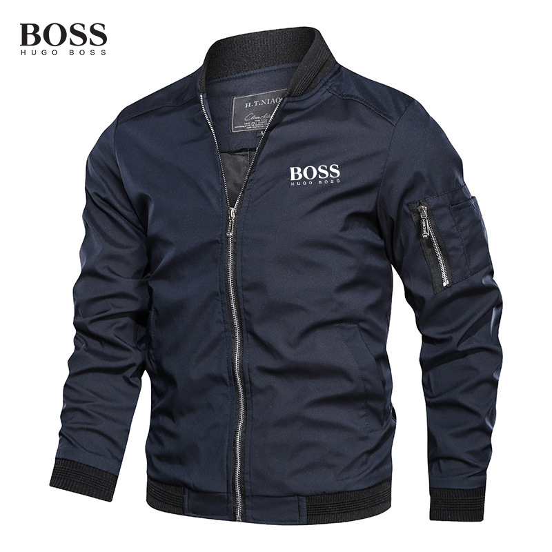 Men's Baseball Collar Casual Jacket