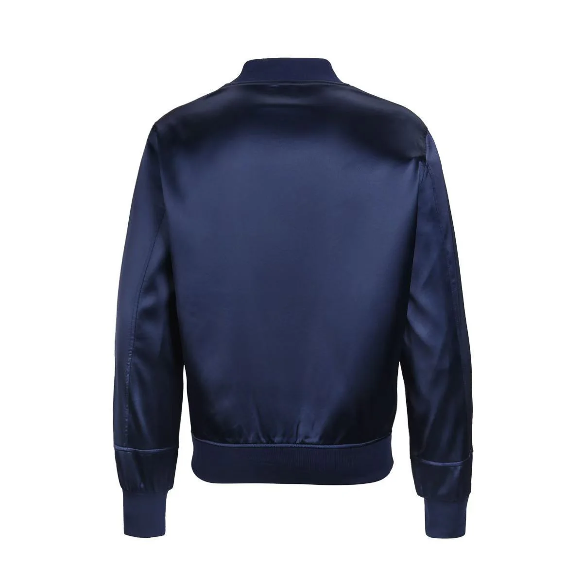 Paris Embroidered Satin Bomber Jacket