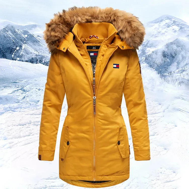 2025 new winter women's hooded down jacket