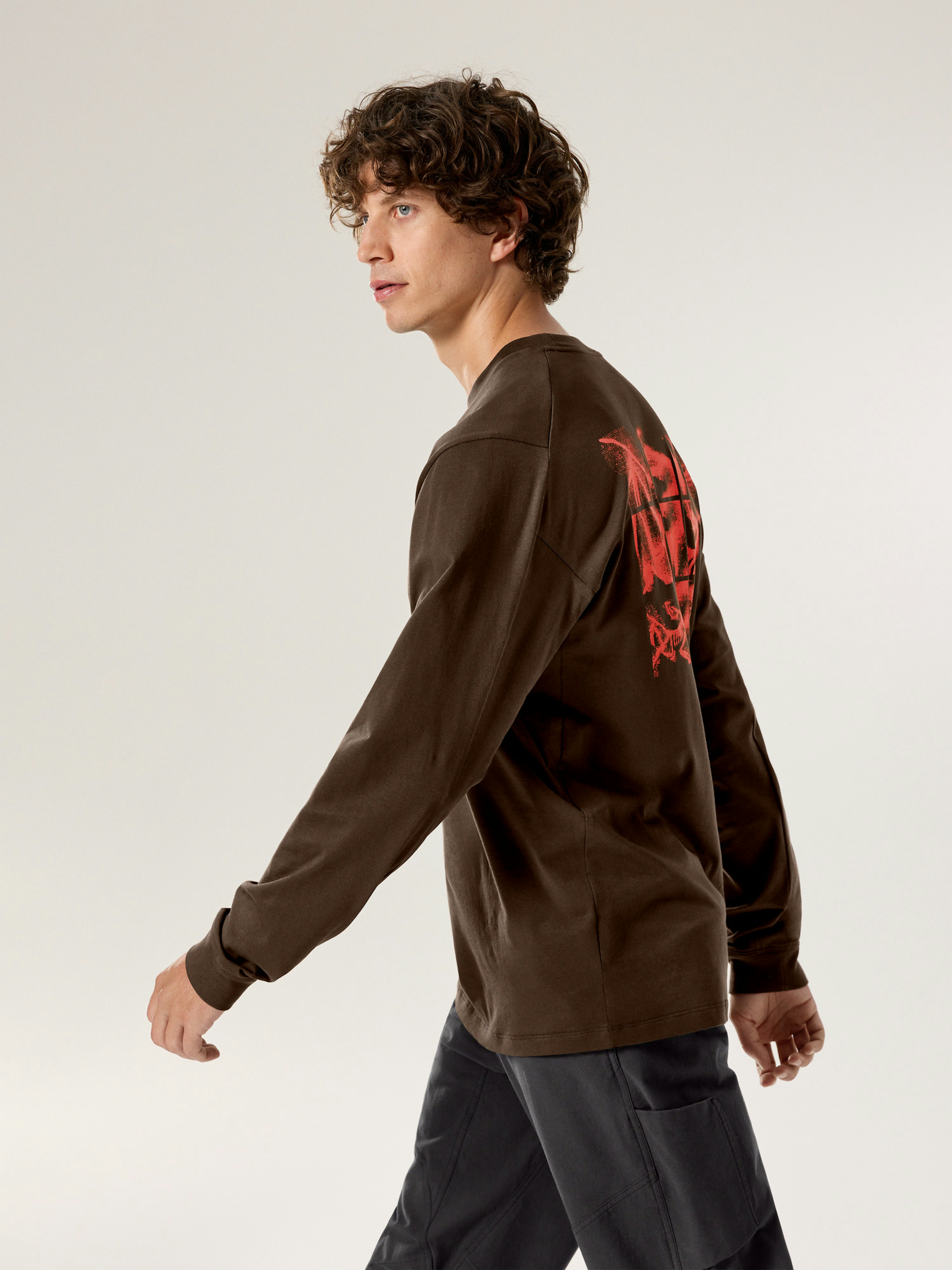 Kragg SL Cotton Bird Tile Shirt LS Men's