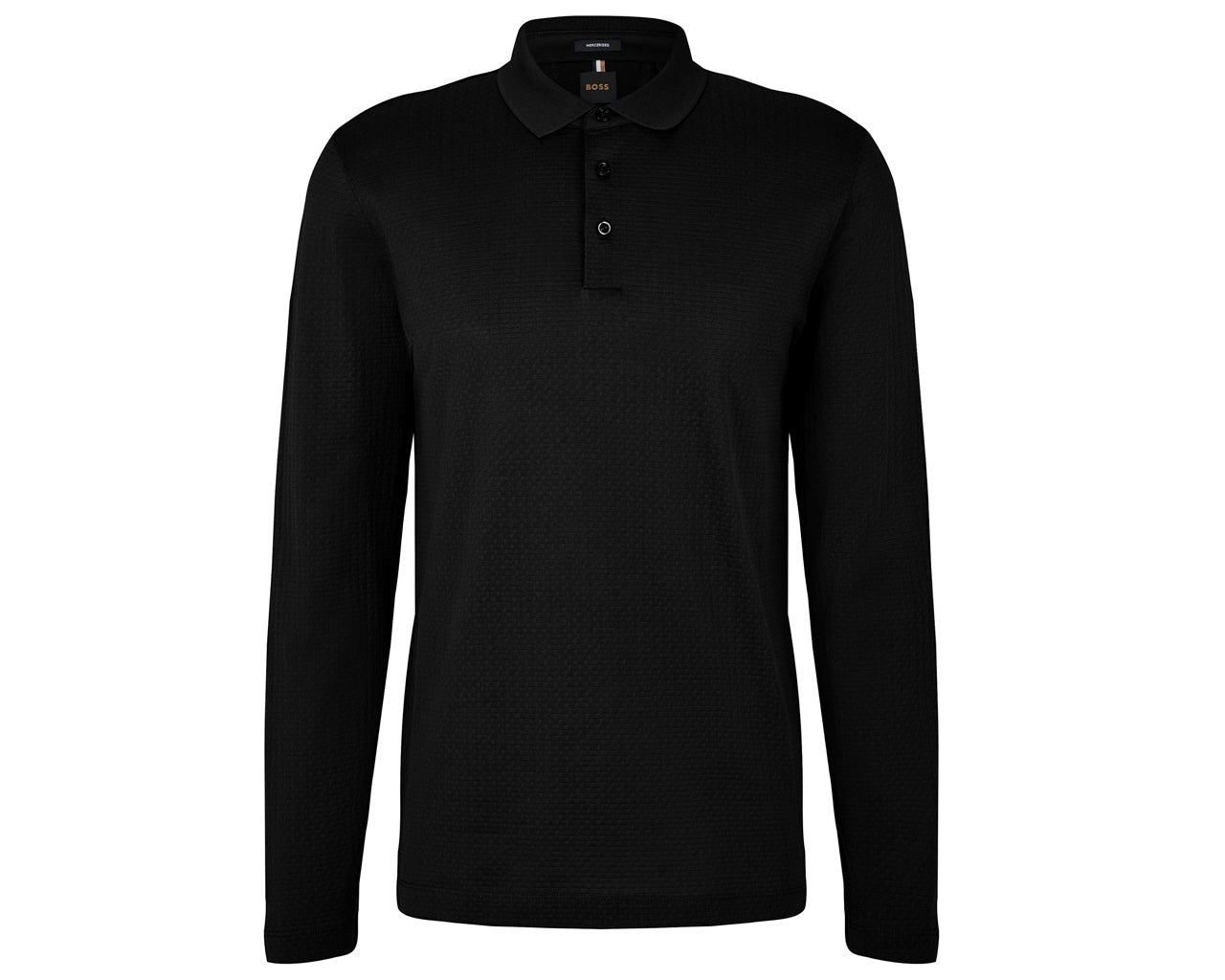 Bono L 50476357 Virgin Wool Polo Shirt Black