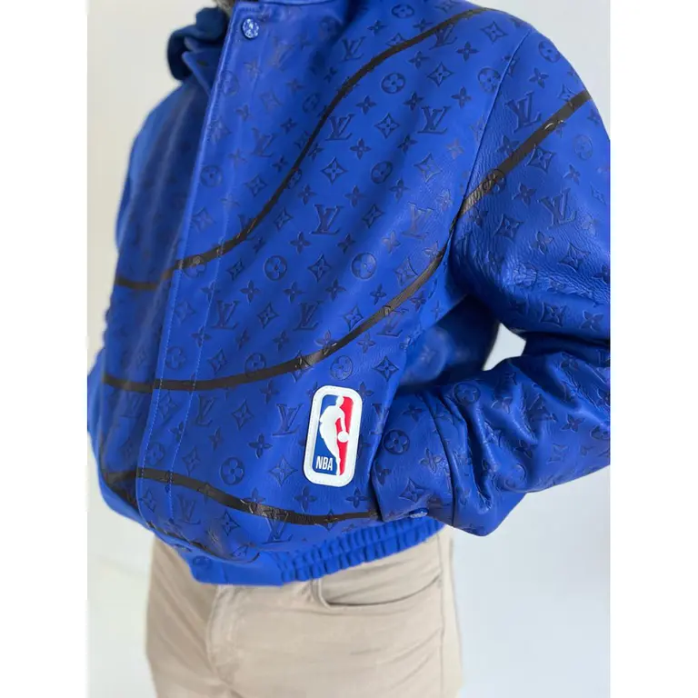Louis Vuitton X NBA Wool Leather Monogram Jacket