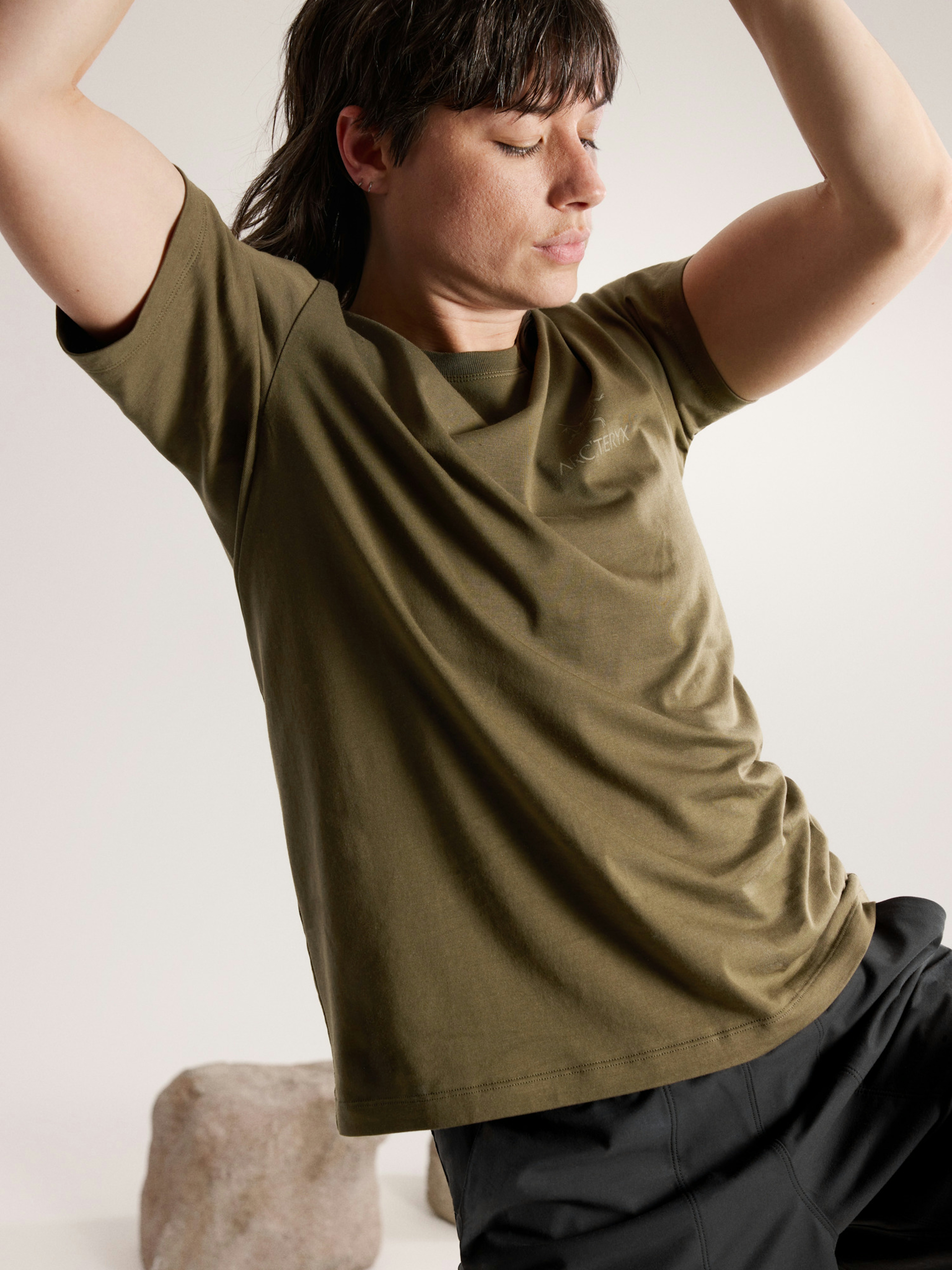 Kragg SL Cotton Emblem Crew Shirt SS Women's