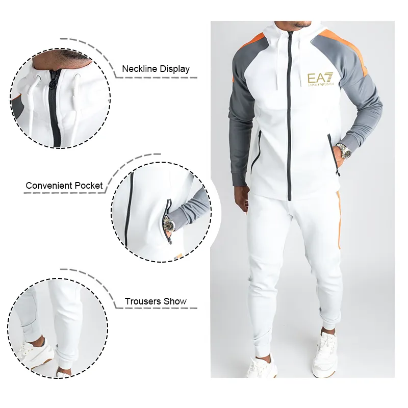 Dwuczęściowy dres męski (kurtka + spodnie)