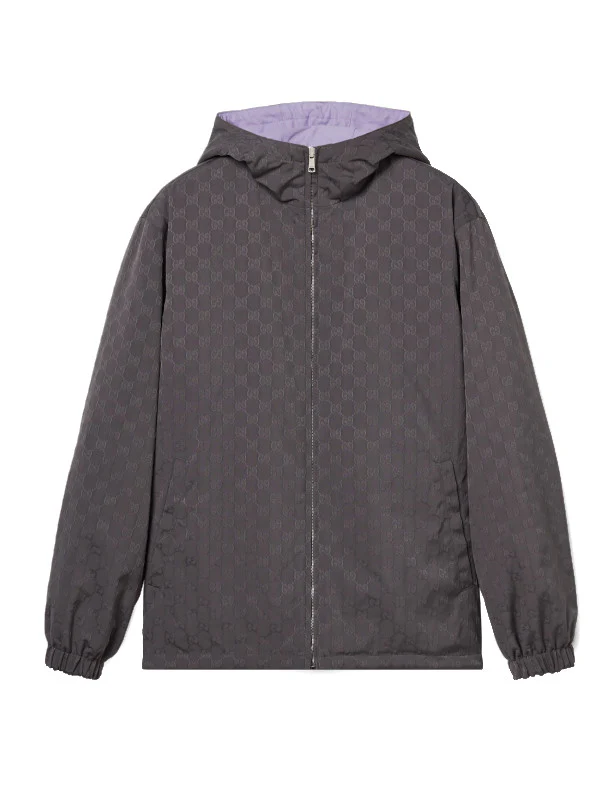 Reversible Oversized Windbreaker Jacket