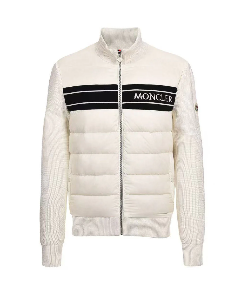 MONCLER Padded Knit-Down Zip Jacket