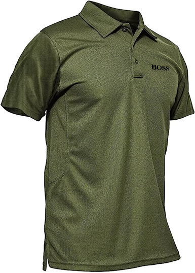 Men's Polo Shirt Quick Dry Performance Short Sleeve Tactical Shirt