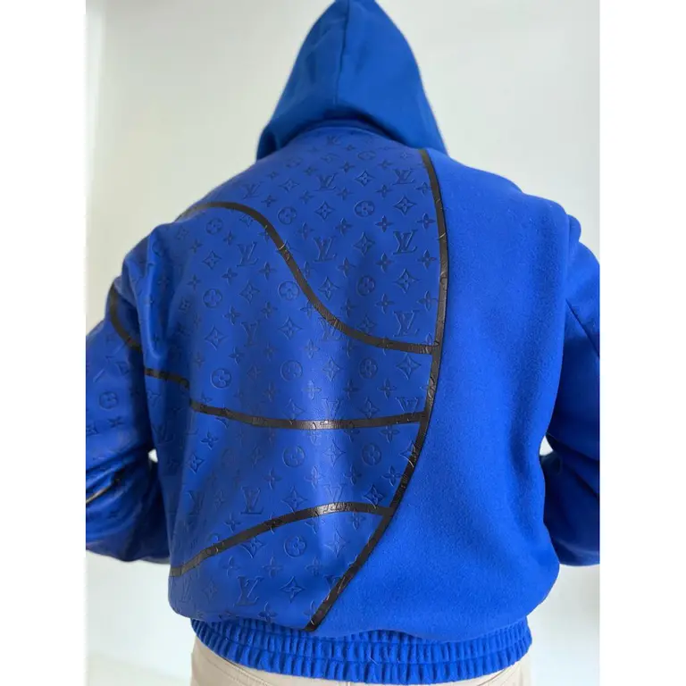 Louis Vuitton X NBA Wool Leather Monogram Jacket
