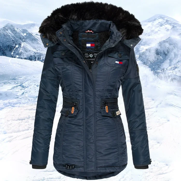 2025 new winter women's hooded down jacket