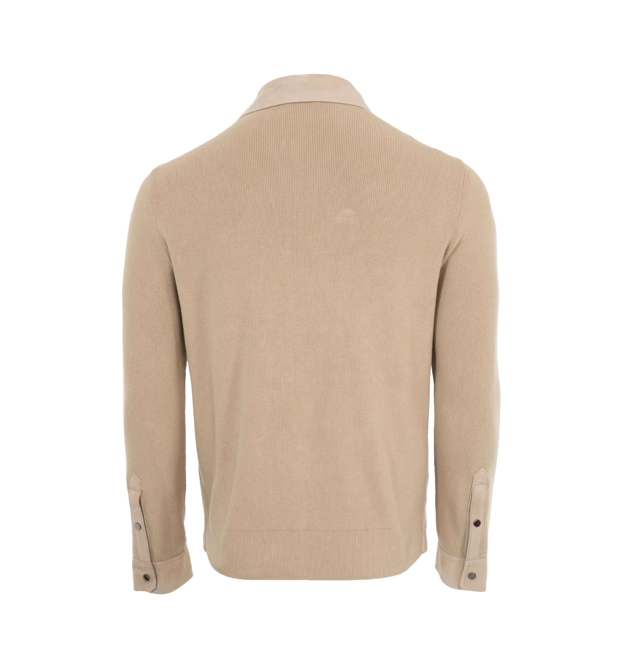 Knit Hybrid Jacket in Beige