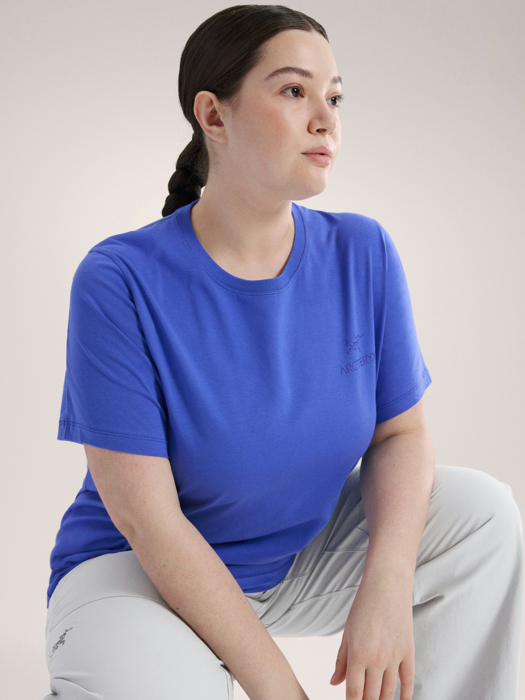 Kragg SL Cotton Blurred Bird Crew Shirt SS Women's