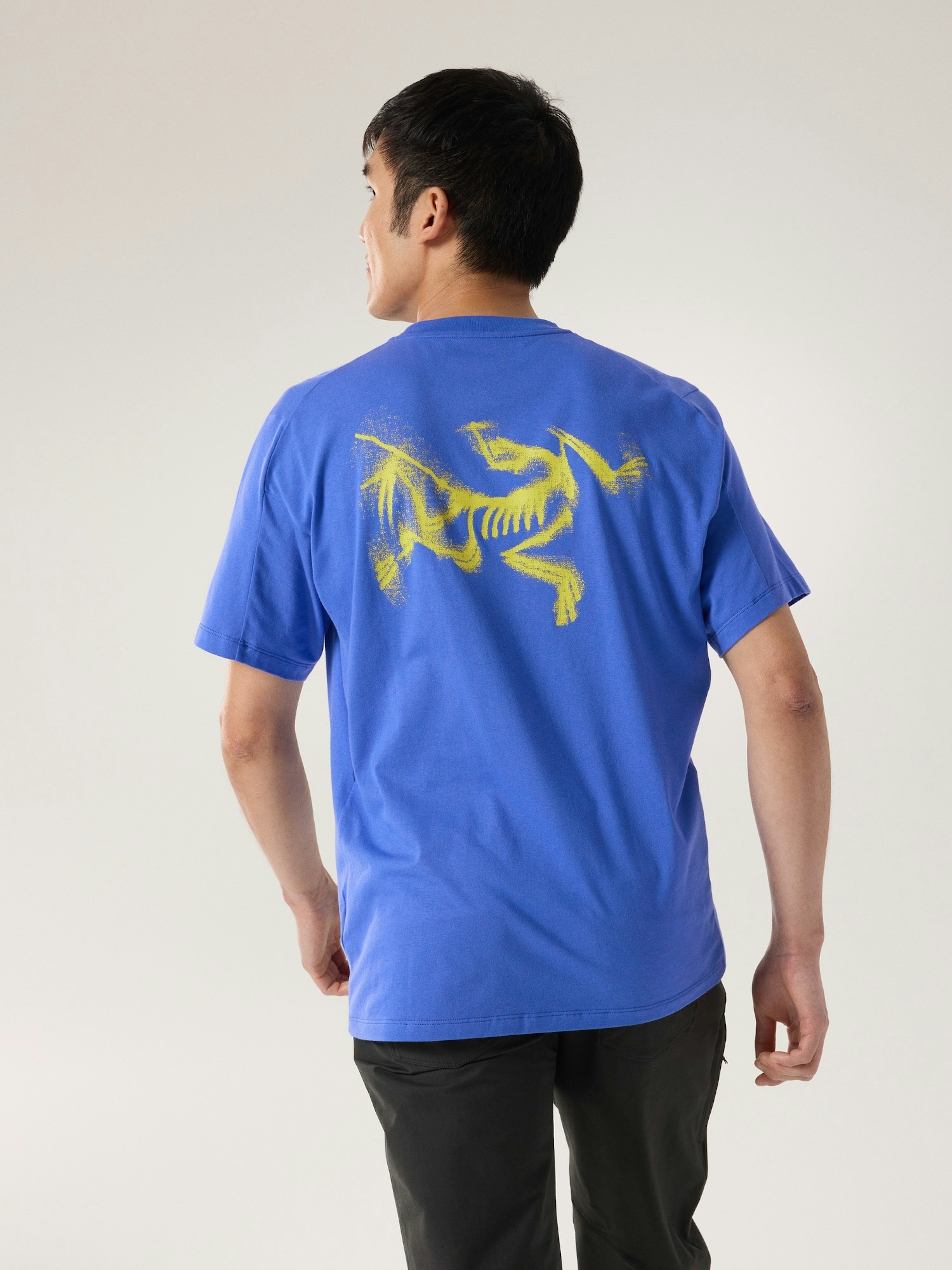 Kragg SL Cotton Blurred Bird Shirt SS Men's