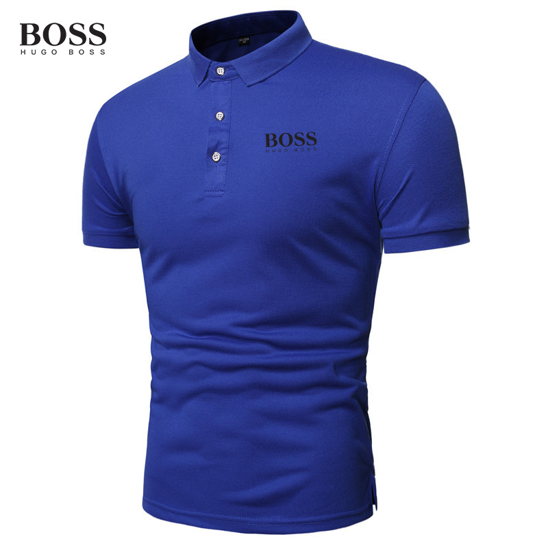 Button Stand Collar Short Sleeve Polo