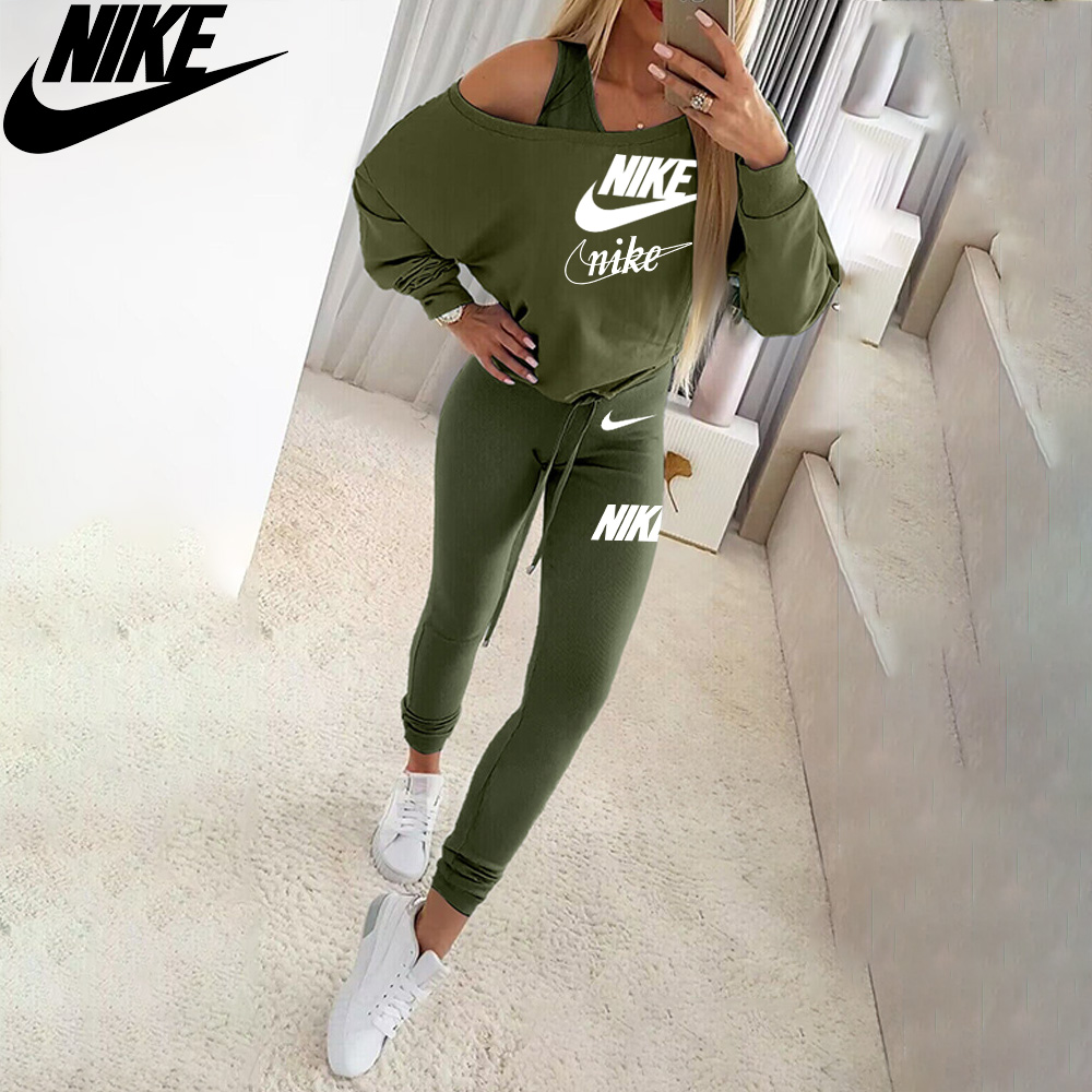 Nike 2025 Wiosna Cienki Bawełniany Modny Sportowy Kombinezon