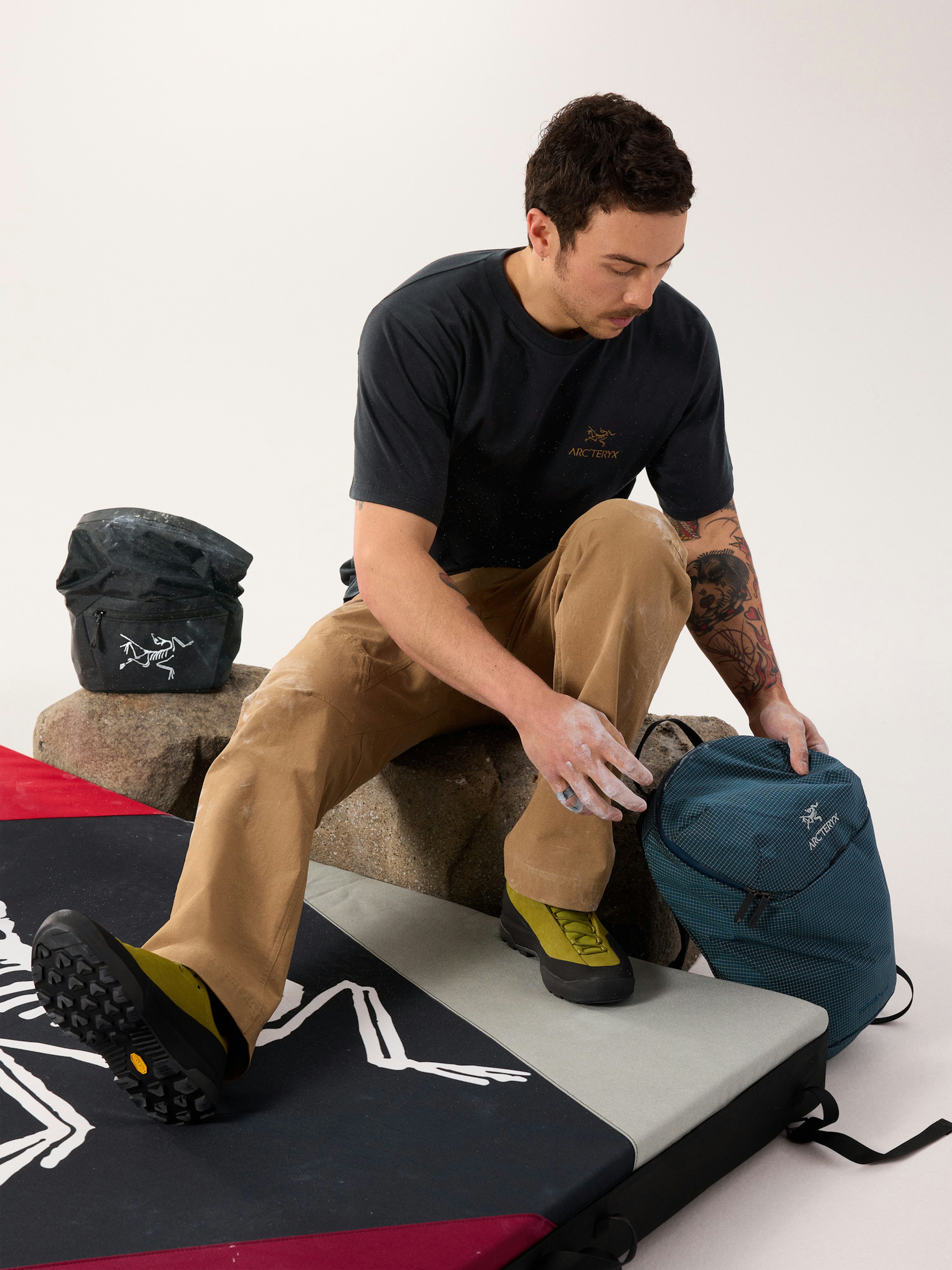 Kragg SL Cotton Bird Word Shirt SS Men's