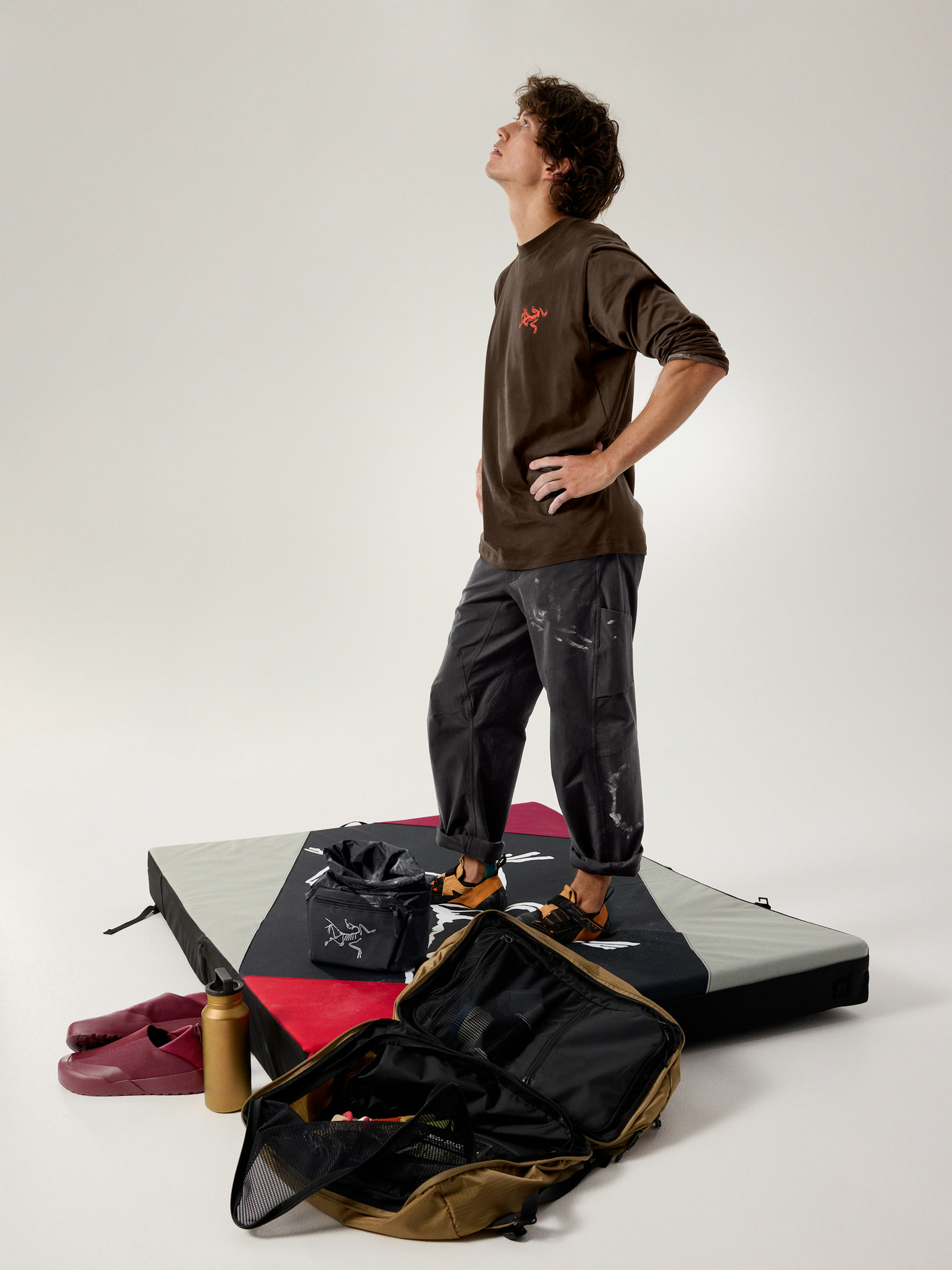 Kragg SL Cotton Bird Tile Shirt LS Men's