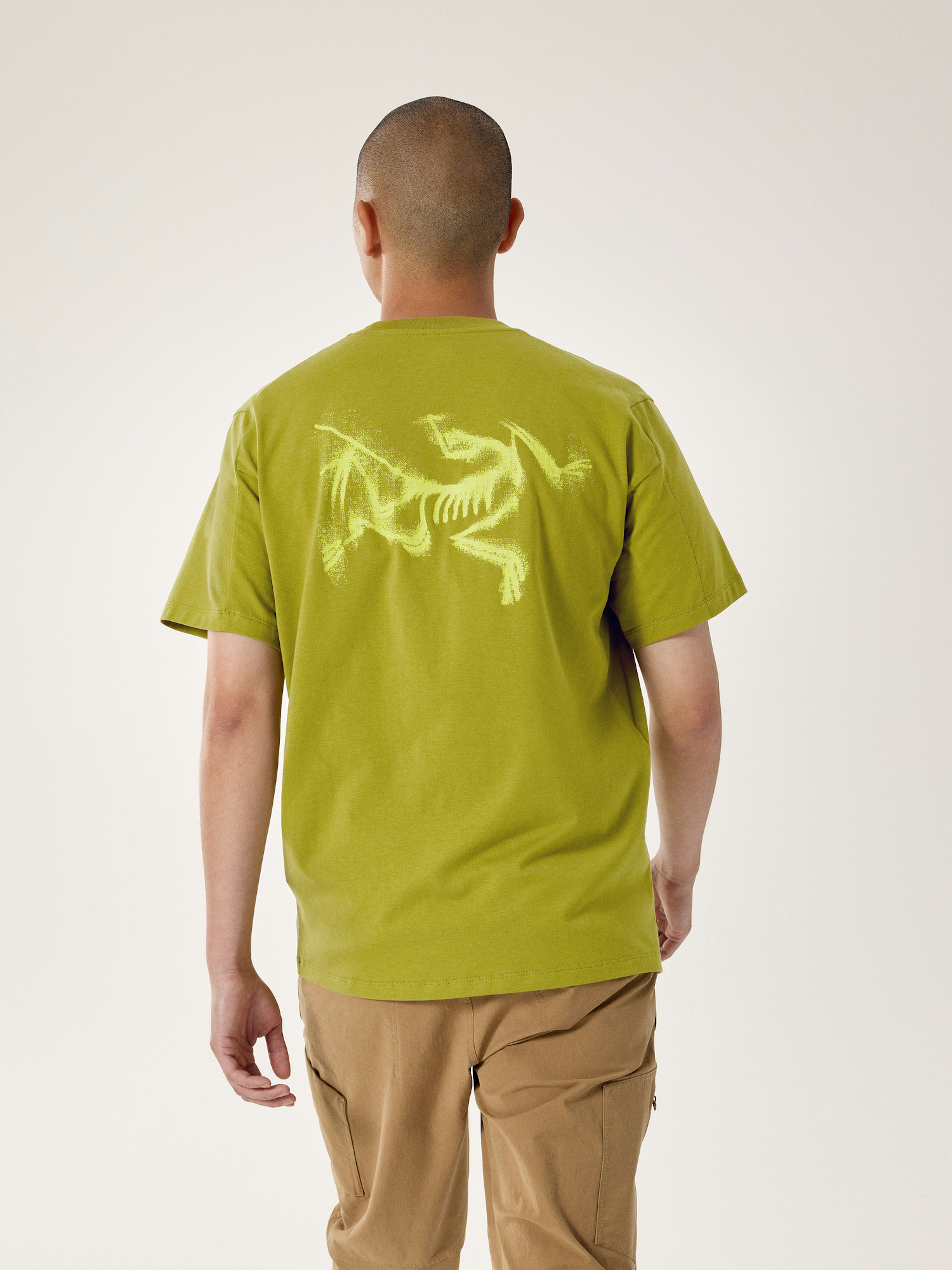 Kragg SL Cotton Blurred Bird Shirt SS Men's