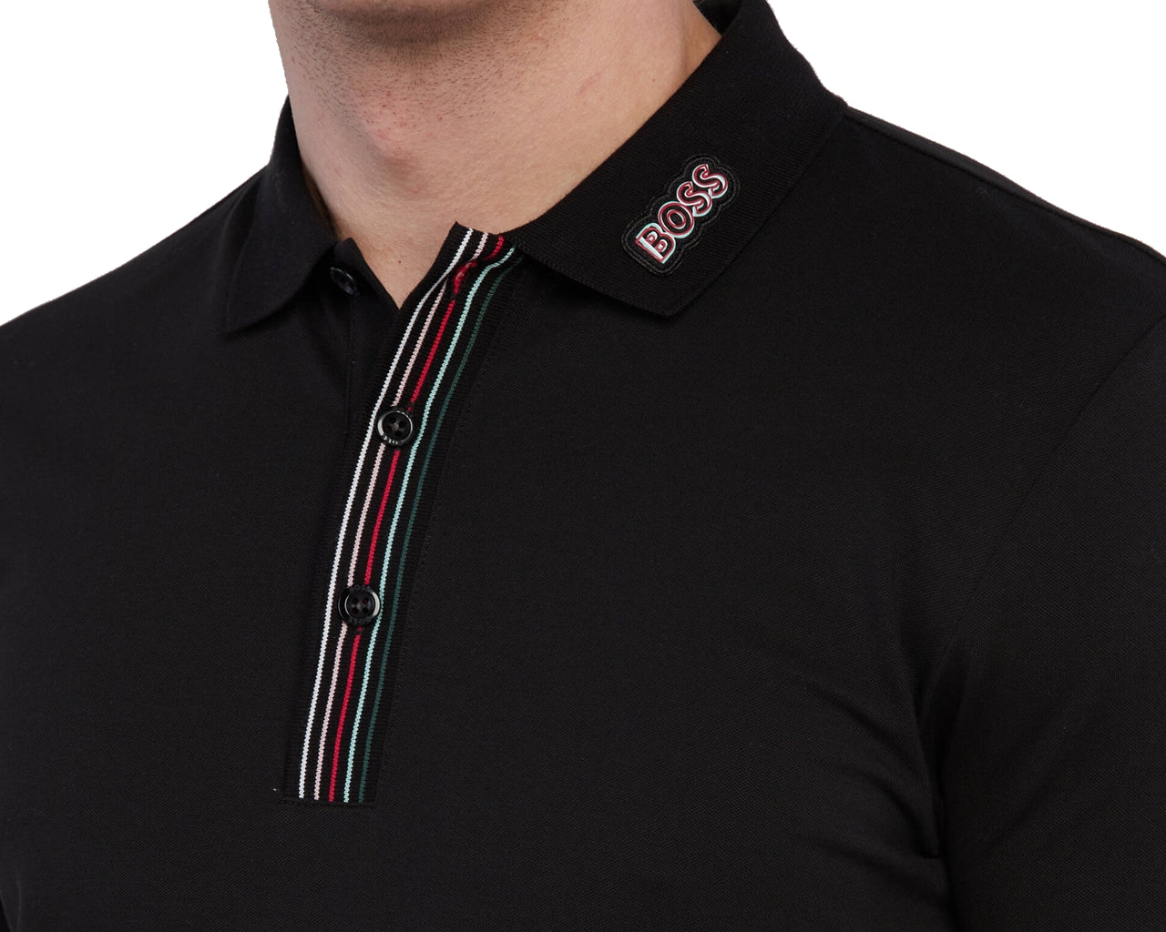 Paddy 1 50471933 001 Regular Fit Polo Shirt Black