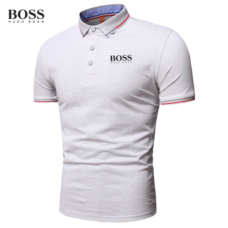 Button Stand Collar Short Sleeve Polo