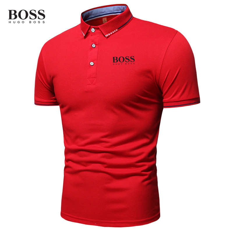 Button Stand Collar Short Sleeve Polo