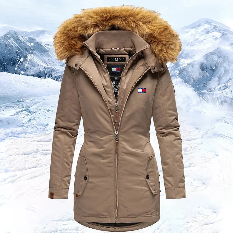 2025 new winter women's hooded down jacket