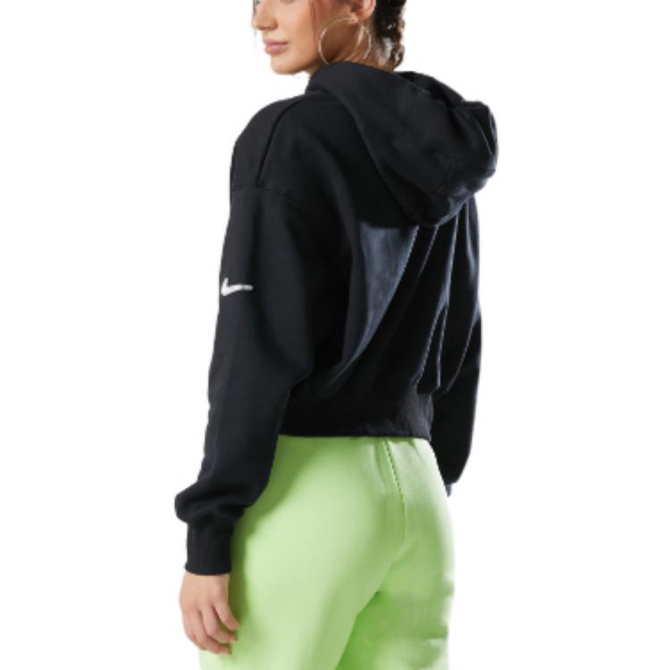 Sportswear Fleece Pullover Hoodie 'Black White' DR5613-010